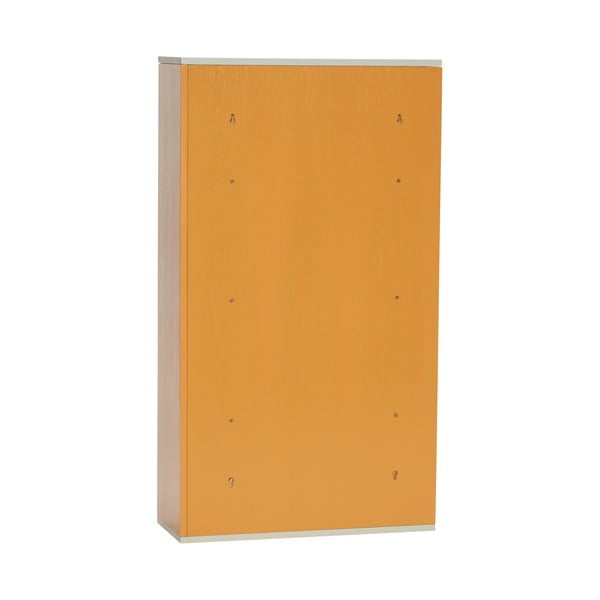 Bibliotecă de perete portocalie din lemn masiv de frasin 60x109 cm Apollo – Hübsch-image-3