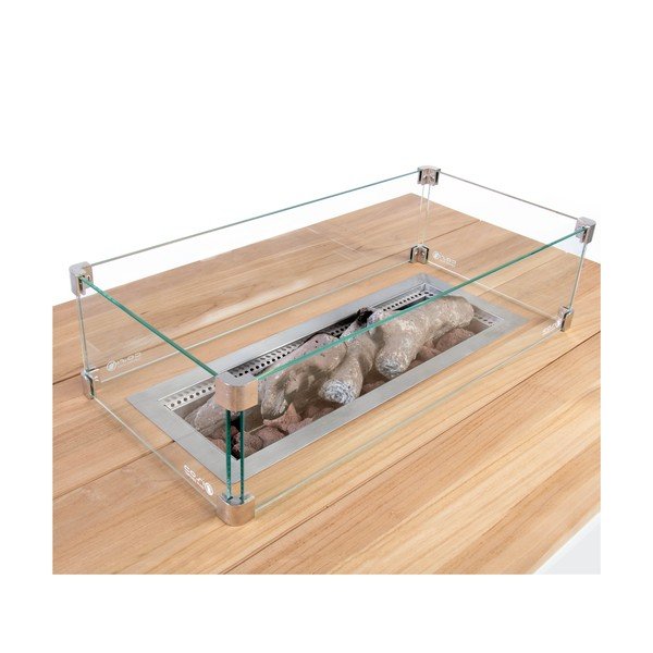 Protecție din sticlă pentru vatră de foc/șemineu COSI Cosi, 65 x 33 cm-image-2