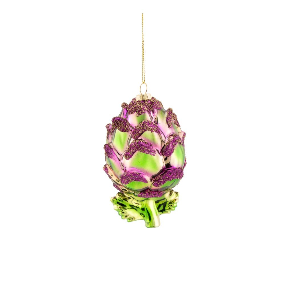 Ornament de Crăciun din sticlă 7 cm Artichoke – Sass & Belle