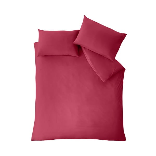 Lenjerie de pat roz-închis pentru pat de o persoană 135x200 cm So Soft Easy Iron – Catherine Lansfield