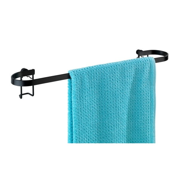 Suport de perete pentru prosoape Wenko Classic Plus, negru-image-3