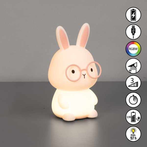 Lampă de veghe pentru copii roz-deschis Josie – Fischer & Honsel-image-4