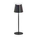 Veioză neagră LED cu abajur din metal (înălțime 36,5 cm) Viletto – Fischer & Honsel