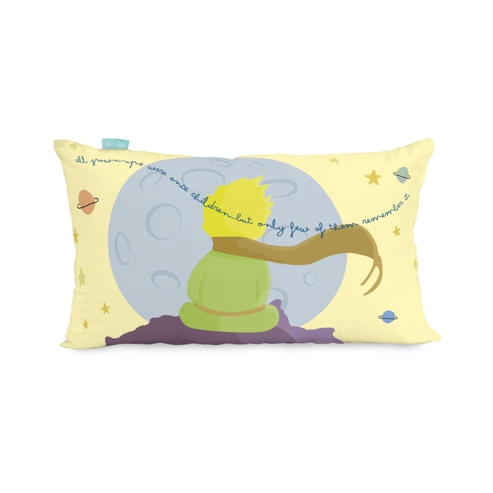 Față de pernă din bumbac cu 2 fețe Mr. Fox Le Petit Prince, 50 x 30 cm