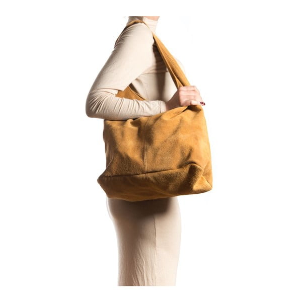 Geantă din piele Roberta M 885 Cognac-image-4