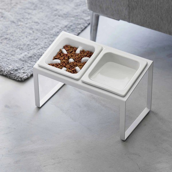 Set boluri cu suport pentru animale de companie din ceramică Nooks – YAMAZAKI-image-2