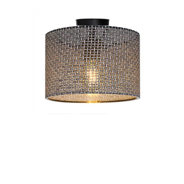 Plafonieră gri cu abajur textil ø 38 cm Goza – Squid Lighting