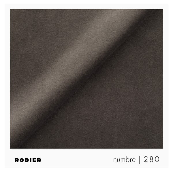 Colțar taupe extensibil, cu spațiu de depozitare cu tapițerie din catifea (cu colț pe partea stângă, în formă de ”L”) Rene – Rodier-image-4