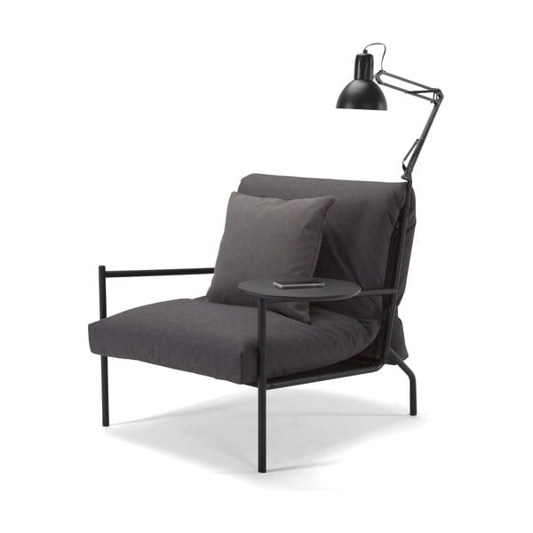 Fotoliu Innovation Noir Chair, gri închis