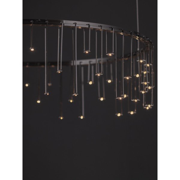 Lustră argintiu-lucios LED cu intensitate reglabilă din aluminiu ø 65 cm Stellar – Nova Luce-image-3
