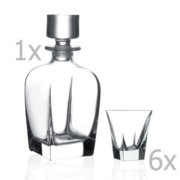 Set carafă și 6 pahare RCR Cristalleria Italiana Crotone