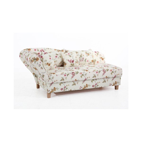 Șezlong pe partea dreaptă Max Winzer Selma, alb - model floral-image-4