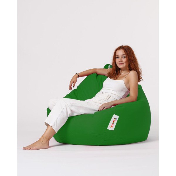 Fotoliu bean bag verde Premium – Floriane Garden-image-2