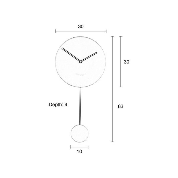 Ceas de perete Zuiver, negru-image-2