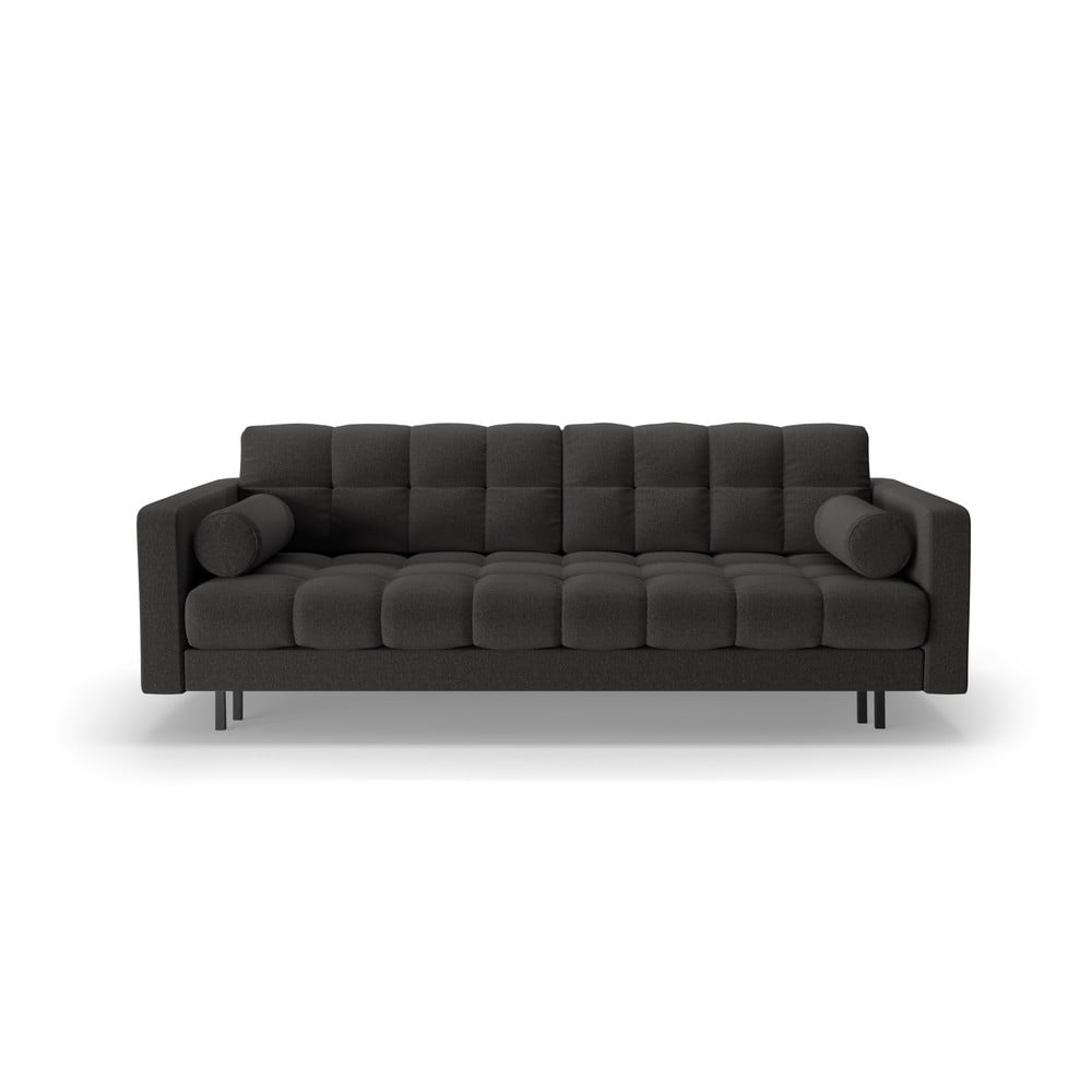 Canapea gri închis extensibilă, cu spațiu de depozitare 222 cm Bali – Cosmopolitan Design