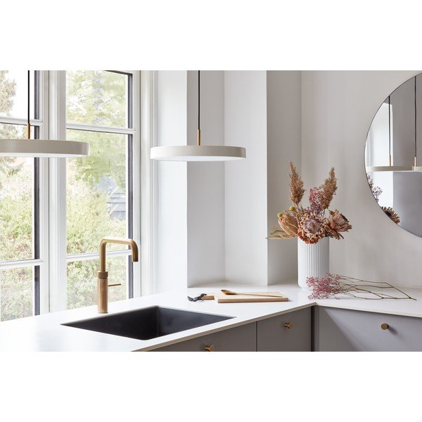 Lustră crem LED cu intensitate reglabilă cu abajur din metal ø 43 cm Asteria Plus Medium – UMAGE-image-3