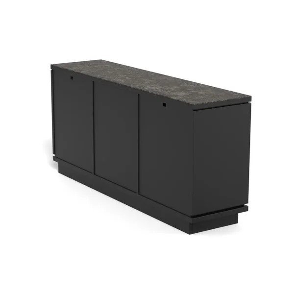 Comodă neagră din MDF 160x75x40 cm Tribeca – Actona-image-2