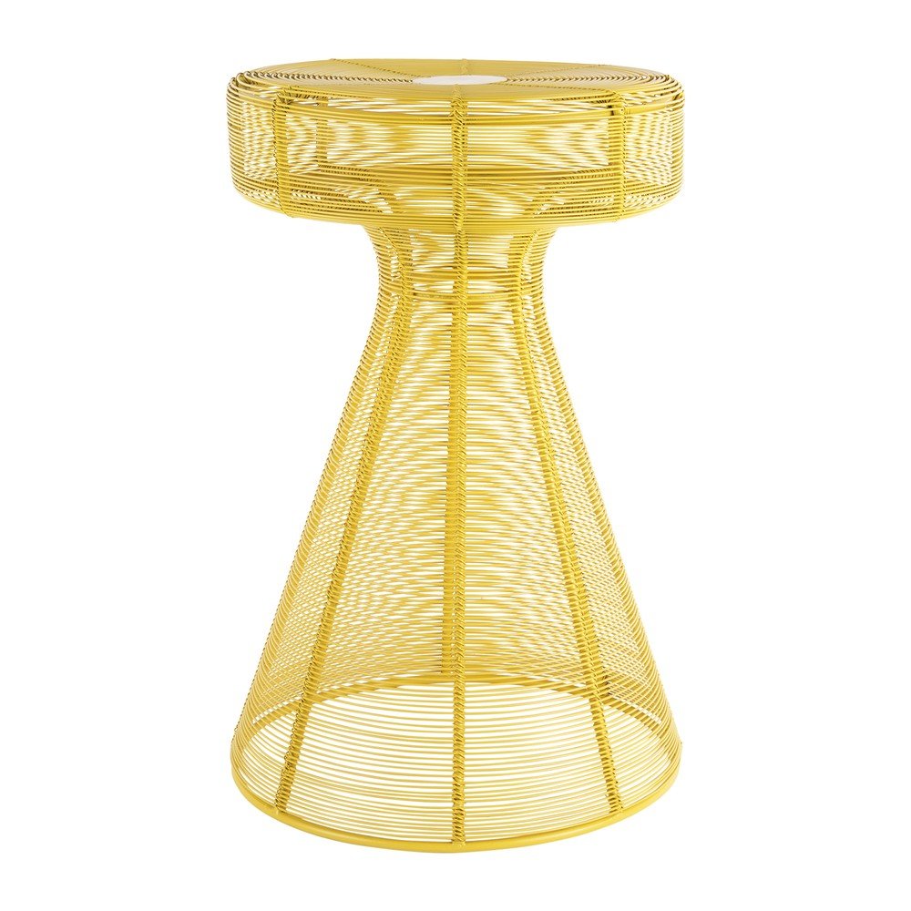 Măsuță auxiliară rotundă din metal ø 30,5 cm Cuerda Corcho – Leitmotiv