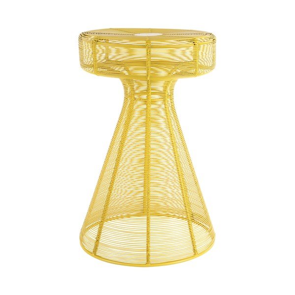 Măsuță auxiliară rotundă din metal ø 30,5 cm Cuerda Corcho – Leitmotiv