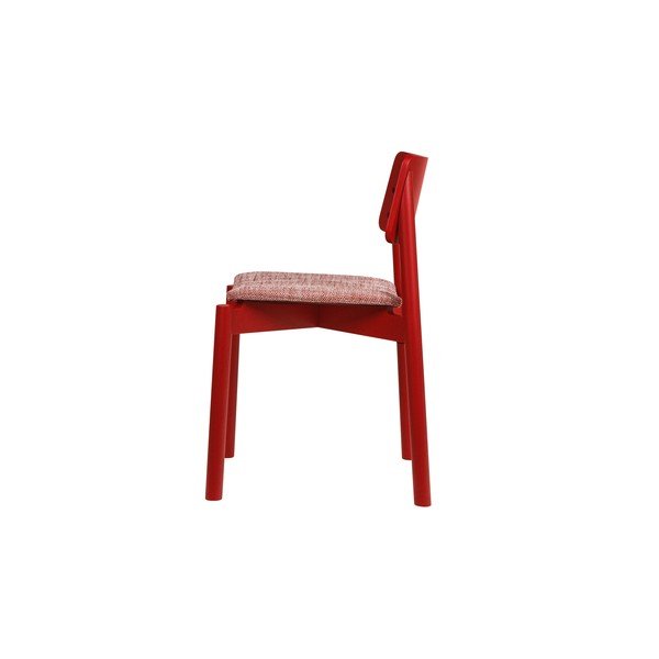 Scaun de dining roșu stivuibil Wem – noo.ma-image-2