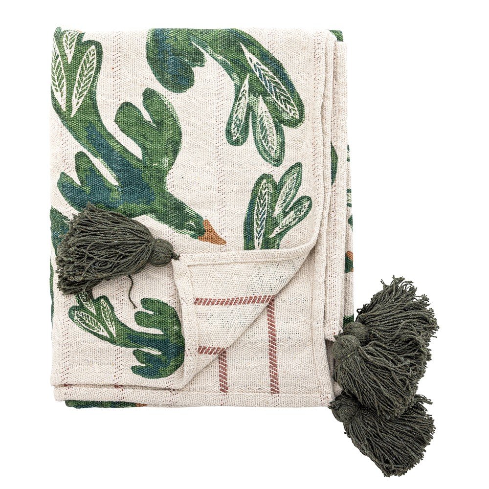 Pătură din bumbac reciclat 130x160 cm Birdliva – Bloomingville
