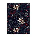 5 coli de hârtie de împachetat neagră eleanor stuart Winter Floral, 50 x 70 cm