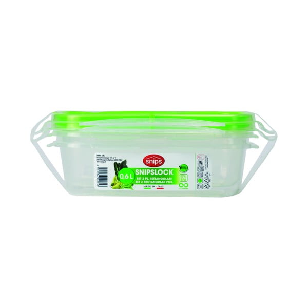 Set 2 cutii pentru alimente Snips, 0,6 l-image-4