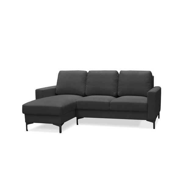 Canapea pe colț Cosmopolitan design Atlanta, pe partea stângă, gri închis-image-2