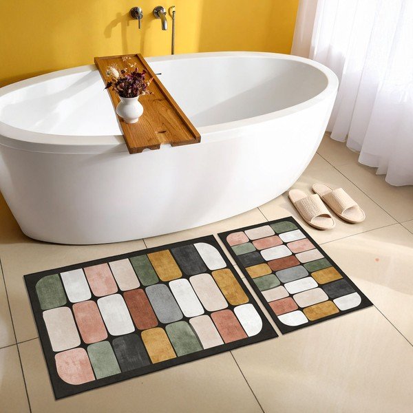 Covorașe de baie 2 buc. 60x100 cm – Foutastic-image-1