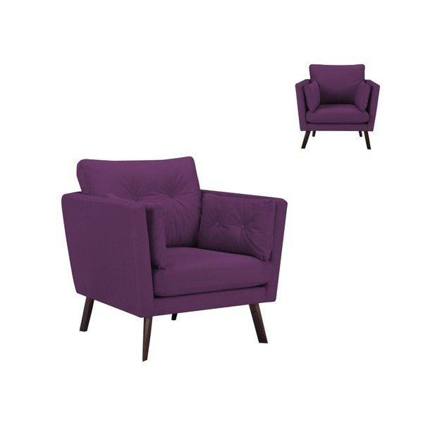 Fotoliu Mazzini Sofas Elena Cotton, violet-image-2