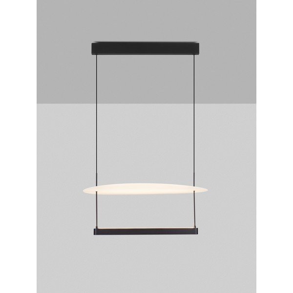 Lustră albă/negru-mat LED cu intensitate reglabilă din aluminiu ø 60 cm Diona – Nova Luce-image-3