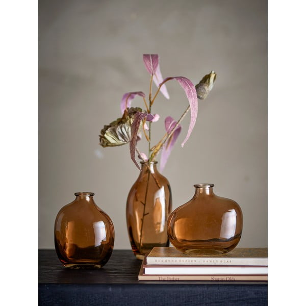 Vază portocalie din sticlă (înălțime 15,5 cm) Tilia – Bloomingville-image-1