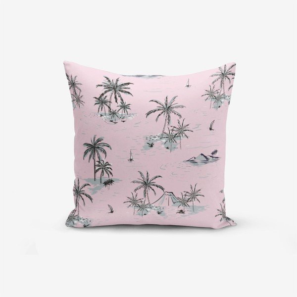 Față de pernă Minimalist Powder Palm, 45 x 45 cm