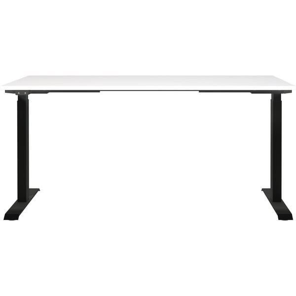 Birou cu blat alb cu înălțime ajustabilă electric 80x160 cm Jet – Germania-image-2