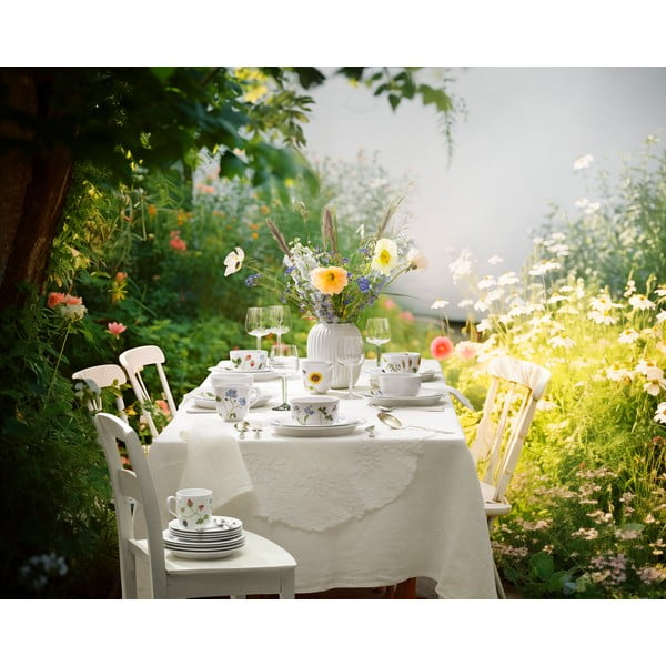 Farfurie albă pentru desert  din porțelan ø 22 cm Hammershøi Summer – Kähler Design-image-4