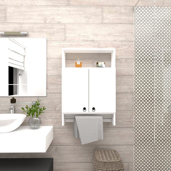 Dulap de baie Puqa Design Beta, alb-image-1