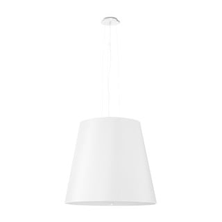 Lustră albă cu abajur din sticlă ø 50 cm Tresco - Nice Lamps