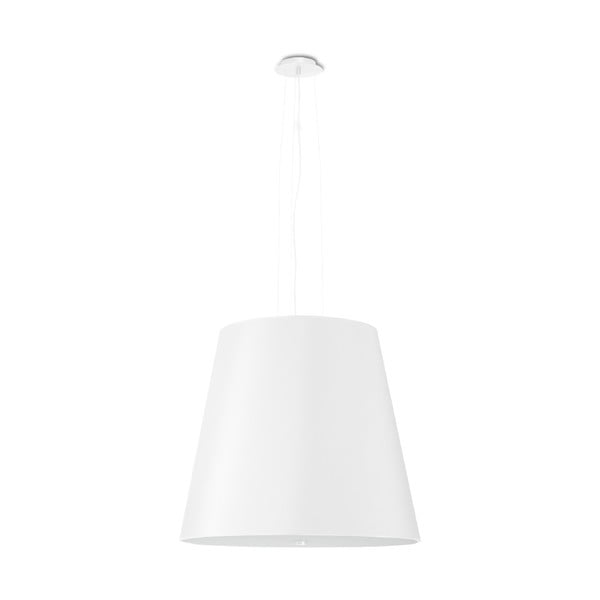 Lustră albă cu abajur din sticlă ø 50 cm Tresco - Nice Lamps