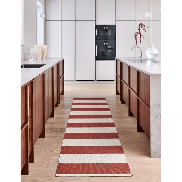 Covor tip traversă pentru interior și exterior cărămiziu/crem 70x150 cm Bob Brick – Pappelina-image-1