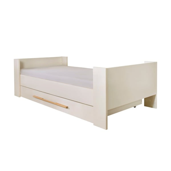 Pat pentru copii  bej cu spațiu de depozitare fără somieră 90x200 cm Kids – Roba