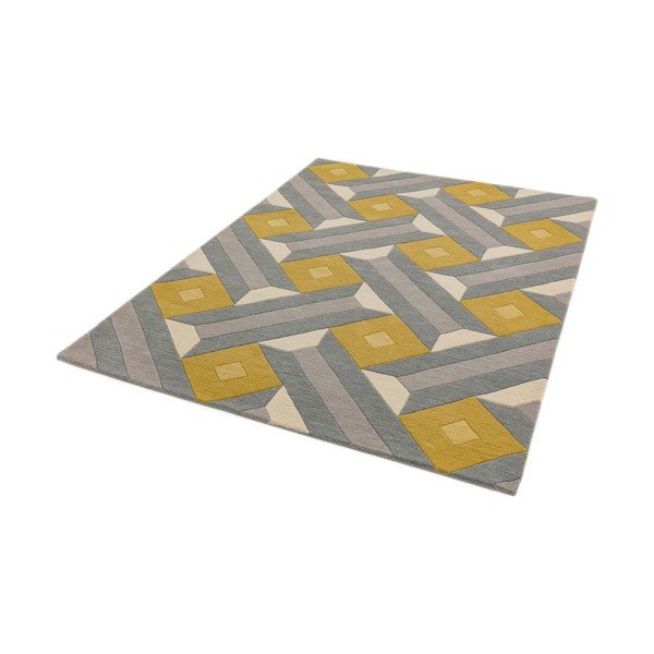 Covor Asiatic Carpets Motif, 120 x 170 cm, galben-gri-image-2