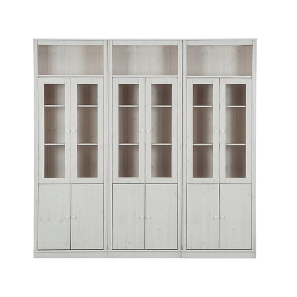 Vitrină albă din lemn de pin 518x223 cm Anita – Støraa