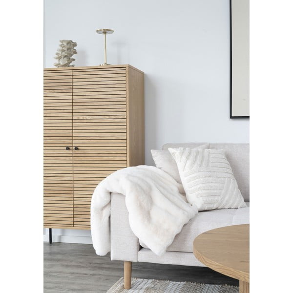 Dulap în culoare naturală cu aspect de lemn de stejar 80x130 cm Kyoto – House Nordic-image-1