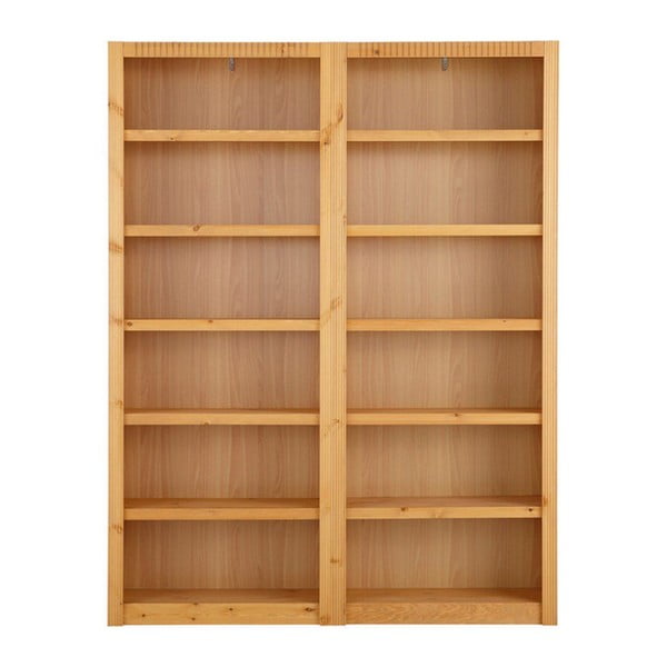 Bibliotecă de lemn de pin Støraa Bailey, 164 x 213 cm