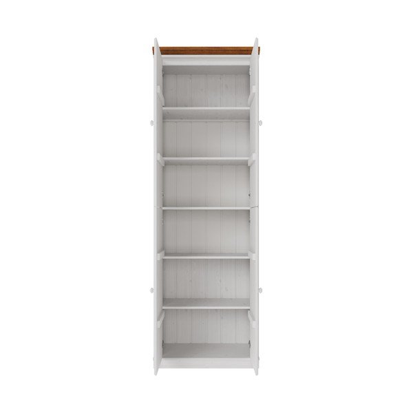 Dulap alb/chihlimbar din lemn de pin 74x223x37 cm Anita – Støraa-image-3