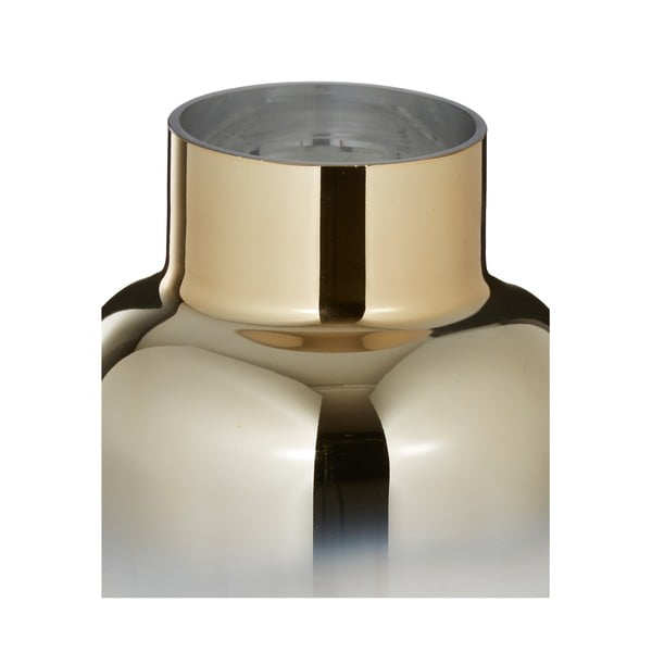 Vază din sticlă suflată manual Westwing Collection Uma, înălțime 35 cm, auriu-image-4