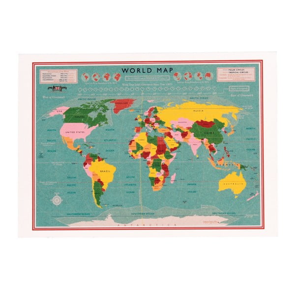  Felicitare Rex London World Map