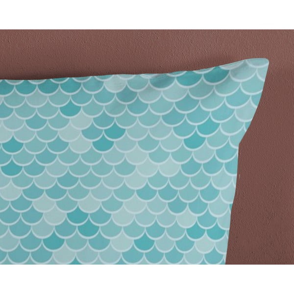 Lenjerie de pat pentru copii albastră-roz din bumbac pentru pat de o persoană 140x200 cm Alisse – Good Morning-image-3