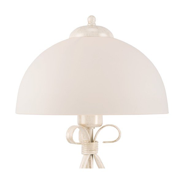 Veioză albă cu abajur din sticlă (înălțime 43 cm) Adelle – LAMKUR-image-4