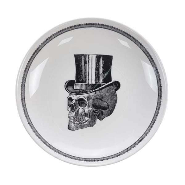 Bol Tokyo Design Studio Skull, ø 24,5 cm, alb-negru